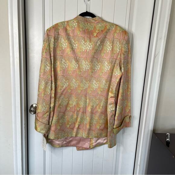 Vintage Lilly and Taylor made in USA jacquard fruits grape jacket size 24 church - Picture 5 of 6